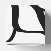 Boeket Blanc: Abstract Wit & Zwart Bedankdoosjes (Bovenkant)