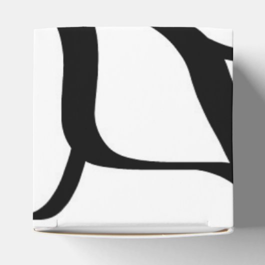 Boeket Blanc: Abstract Wit & Zwart Bedankdoosjes (Bovenkant)