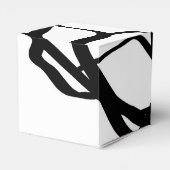 Boeket Blanc: Abstract Wit & Zwart Bedankdoosjes (Achterkant)