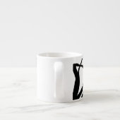 Boeket Blanc: Abstract Wit & Zwart Espresso Kop (Achterkant)