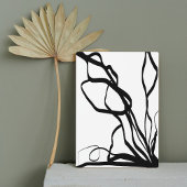 Boeket Blanc: Abstract Wit & Zwart Fotoplaat