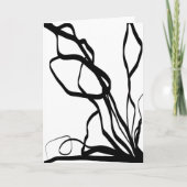 Boeket Blanc: Abstract Wit & Zwart Kaart (Voorkant)