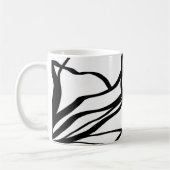 Boeket Blanc: Abstract Wit & Zwart Koffiemok (Links)