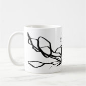 Boeket Blanc: Abstract Wit & Zwart Koffiemok (Links)