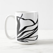 Boeket Blanc: Abstract Wit & Zwart Koffiemok (Links)