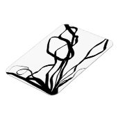 Boeket Blanc: Abstract Wit & Zwart Magneet (Linkerzijde)