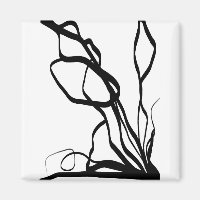 Boeket Blanc: Abstract Wit & Zwart