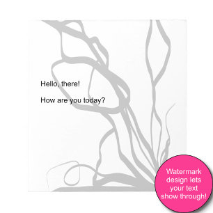 Boeket Blanc: Abstract Wit & Zwart Notitieblok