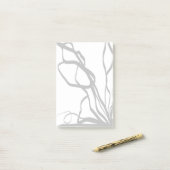 Boeket Blanc: Abstract Wit & Zwart Post-it® Notes (Op bureau)