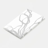 Boeket Blanc: Abstract Wit & Zwart Post-it® Notes (Schuin)