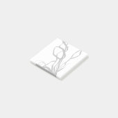 Boeket Blanc: Abstract Wit & Zwart Post-it® Notes (Schuin)