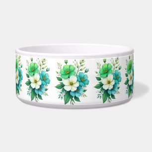 Boeket Blauwe Witte Bloemen-57453 Voerbakje