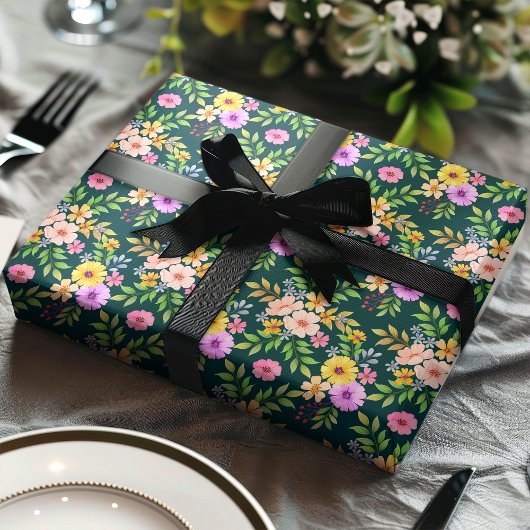 Boeket Bloem Bloemen Girly Elegant Cadeaupapier