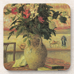 Boeket Bloemen bij het Raam door Maxine Maufra Bier Onderzetter