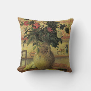 Boeket Bloemen bij het Raam door Maxine Maufra Kussen