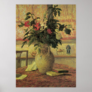 Boeket Bloemen bij het Raam door Maxine Maufra Poster