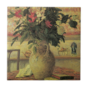 Boeket Bloemen bij het Raam door Maxine Maufra Tegeltje