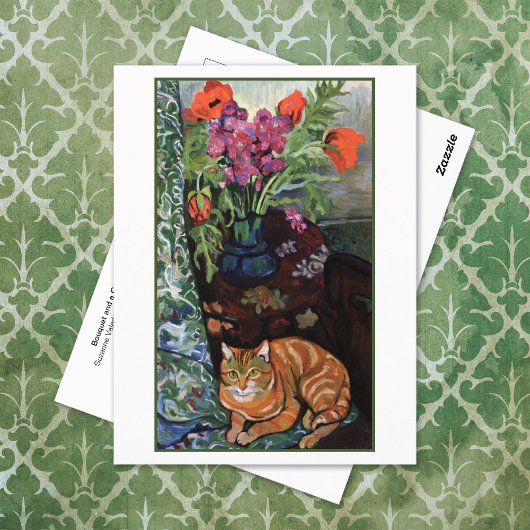 Boeket Bloemen Cat Suzanne Valadon Briefkaart