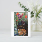 Boeket Bloemen Cat Suzanne Valadon Briefkaart (Staand voorkant)