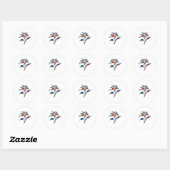 Boeket Bloemen Drie Sticker (Vel)