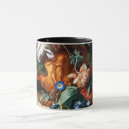 BOeket Bloemen in een Urn Mok (Midden)