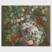  boeket bloemen in een vaas cadeaupapier (Vlak)