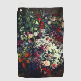  boeket bloemen in een vaas golfhanddoek