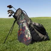 boeket bloemen in een vaas golfhanddoek (Groen)