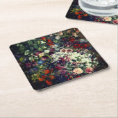  boeket bloemen in een vaas kartonnen onderzetters (Schuin)