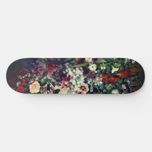 boeket bloemen in een vaas persoonlijk skateboard (Horizontaal)