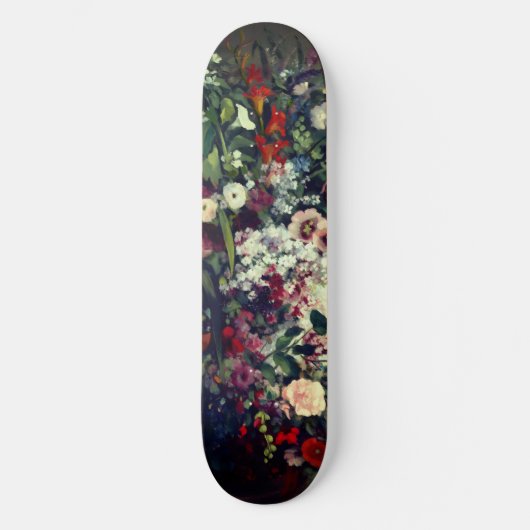  boeket bloemen in een vaas persoonlijk skateboard (Voorkant)