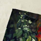  boeket bloemen in een vaas strandlaken (In situ)