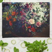  boeket bloemen in een vaas theedoek (Gevouwen)