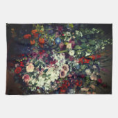  boeket bloemen in een vaas theedoek (Horizontaal)