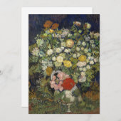 Boeket bloemen in een vaas | Vincent van Gogh (Voorkant / Achterkant)