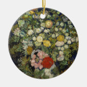 Boeket bloemen in een vaas | Vincent van Gogh Keramisch Ornament (Voorkant)
