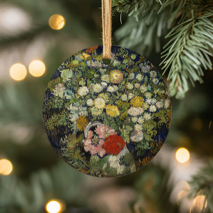 Boeket bloemen in een vaas   Vincent van Gogh Keramisch Ornament