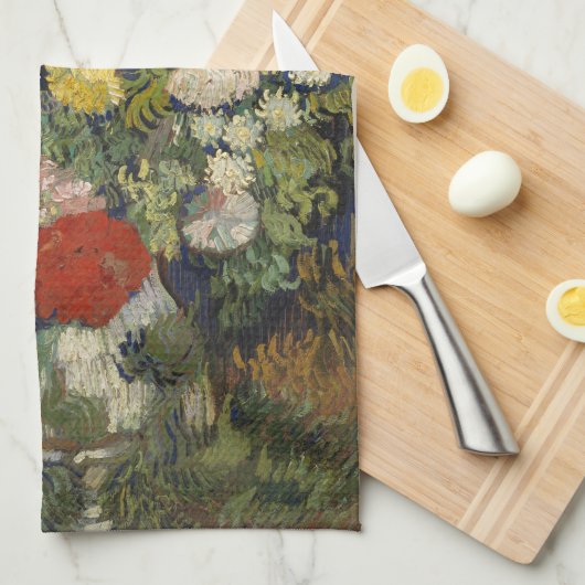 Boeket bloemen in een vaas | Vincent van Gogh Theedoek (Quarter Fold)