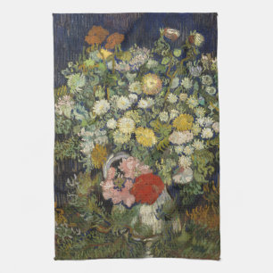 Boeket bloemen in een vaas   Vincent van Gogh Theedoek