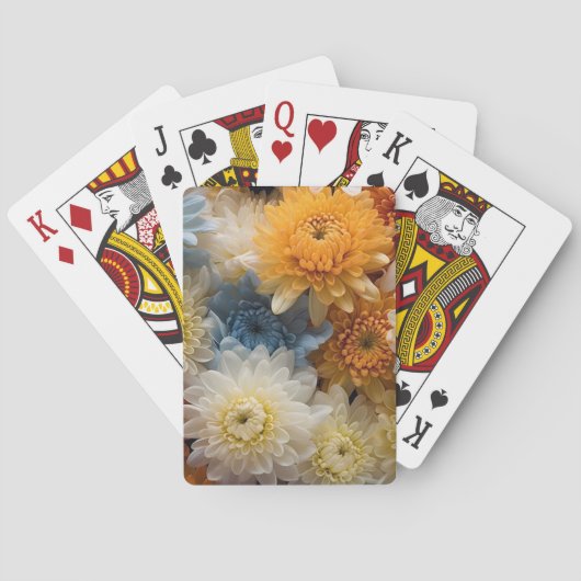 Boeket Bloemen Pokerkaarten (Achterkant)