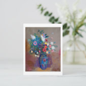 Boeket Bloemen, Redon Briefkaart (Staand voorkant)