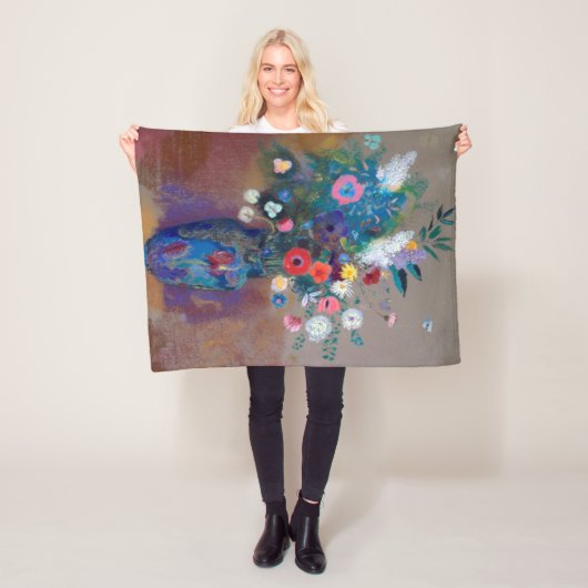 Boeket Bloemen, Redon Fleece Deken (In situ)