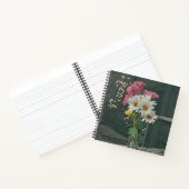 Boeket Bloemen Roze Wit Quote Journal Notitieboek (Binnen)
