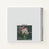 Boeket Bloemen Roze Wit Quote Journal Notitieboek (Achterkant)