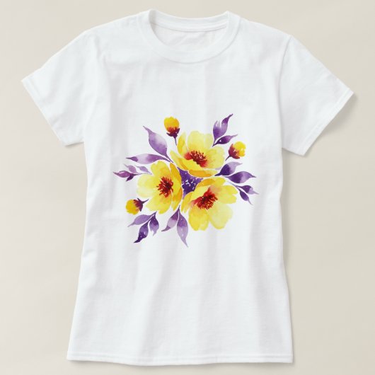Boeket bloemen t-shirt (Design voorkant)