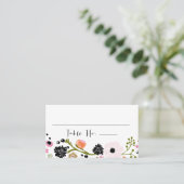  Boeket Bloemen Tafel No. Kaart Plaatskaartje (Staand voorkant)