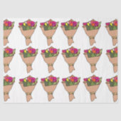 Boeket Bloemen Tissuepapier (Voorkant)