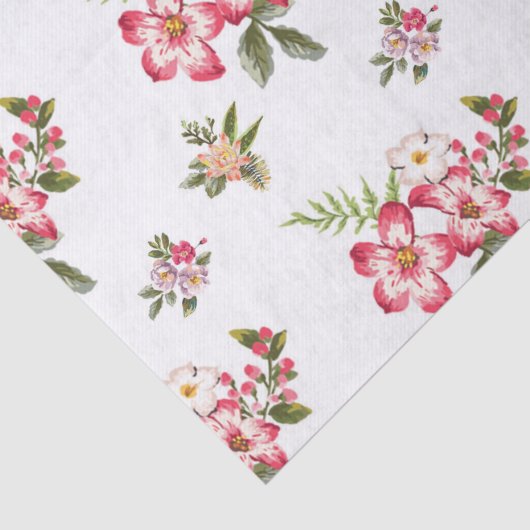 Boeket bloemen tissuepapier (Detail)