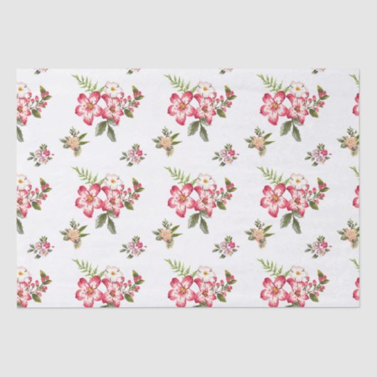 Boeket bloemen tissuepapier (Voorkant)