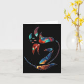 Boeket Bloemen Vijf Sticker Kaart (Gele Bloem)